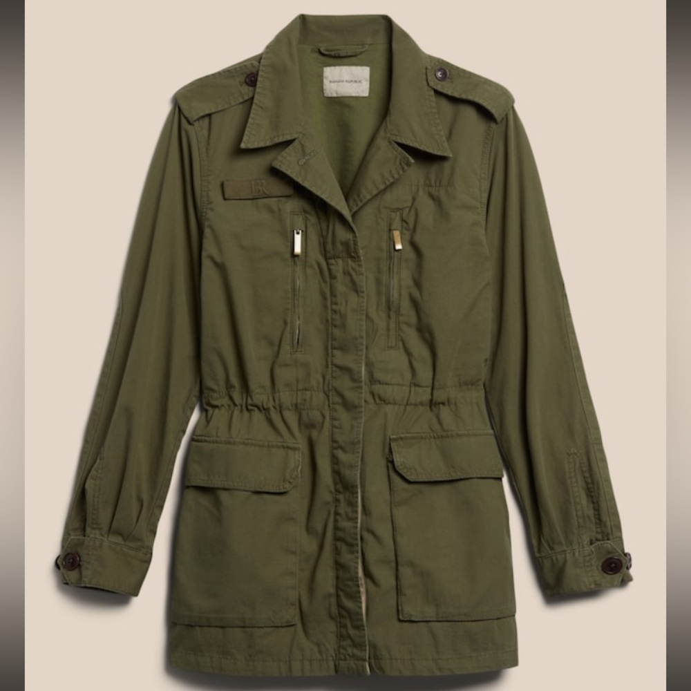 Banana republic green utility jacket